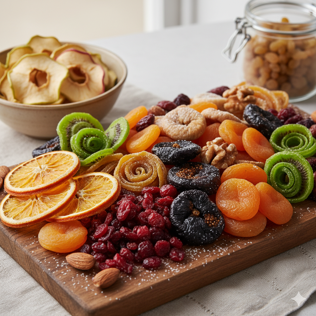 Premium-quality-dried-fruits-from-Grahshri-–-almonds-cashews-raisins-walnuts-apricots-and-dates-beautifully-arranged-for-healthy-snacking-and-nutrition
