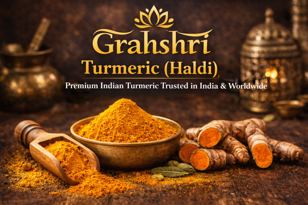 Grahshri Turmeric Haldi – premium curcumin rich Indian turmeric powder